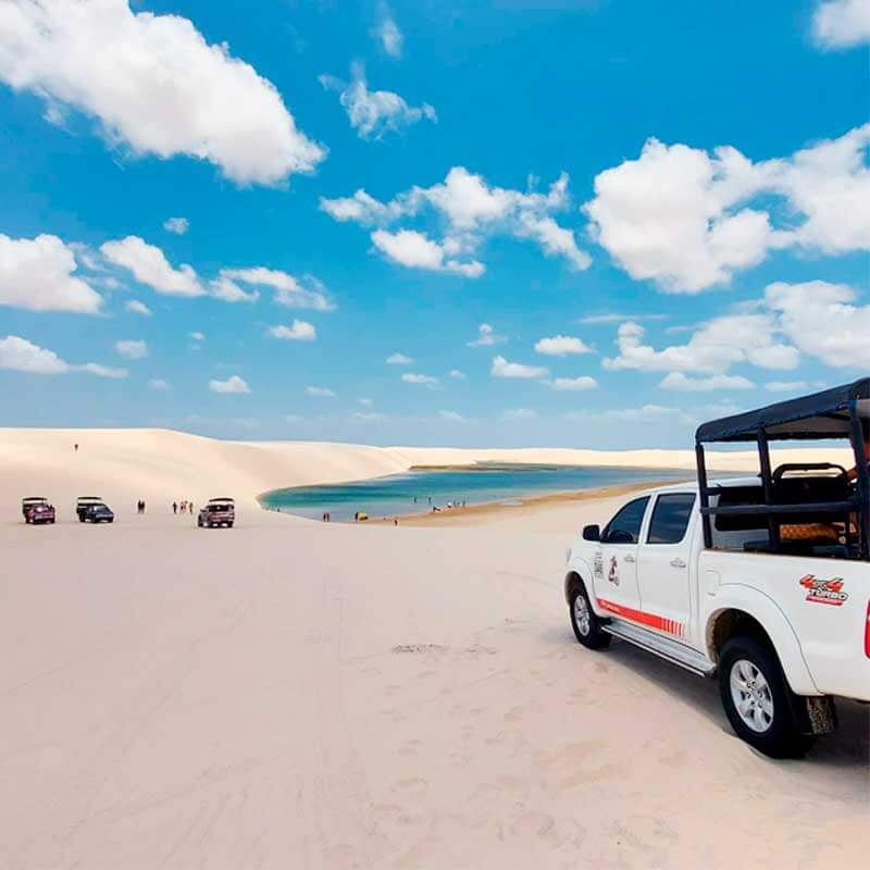 Tour Compartilhado MEIO PERÍODO de 5h (Manhã) em 4X4, Acesso em Pick Up 4X4 • 